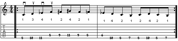 Ex. 04: scala diminuita t-st