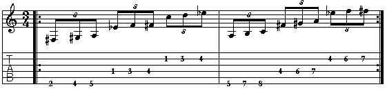 Ex. 09: scala diminuita t-st